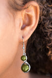 Paparazzi "Set The Stage" Green Earrings Paparazzi Jewelry