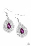Paparazzi "Court Chic" Purple Earrings Paparazzi Jewelry