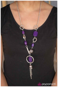 Paparazzi "Purple Prose" Purple Necklace & Earring Set Paparazzi Jewelry