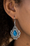 Paparazzi "Grand Cayman Grandeur" Blue Earrings Paparazzi Jewelry