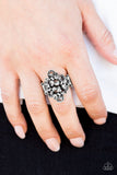 Paparazzi "Butterfly Meadows" White Ring Paparazzi Jewelry