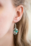 Paparazzi "Prestigious Shimmer" Green Earrings Paparazzi Jewelry