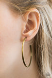 Paparazzi "Casually Chic" Brass Classic Hoop Earrings Paparazzi Jewelry