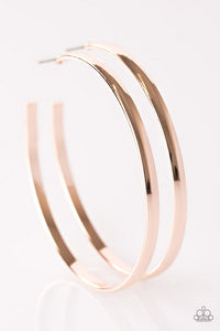 Paparazzi "Casually Chic" Rose Gold Classic Hoop Earrings Paparazzi Jewelry