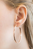 Paparazzi "Casually Chic" Rose Gold Classic Hoop Earrings Paparazzi Jewelry