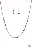Paparazzi "Fierce Hearts" Brass Necklace & Earring Set Paparazzi Jewelry