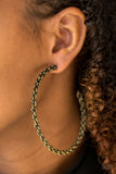 Paparazzi "Street Smart" Brass Earrings Paparazzi Jewelry