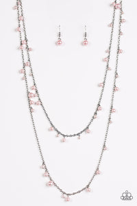 Paparazzi "A Good GLAM Is Hard To Find" Pink Necklace & Earring Set Paparazzi Jewelry