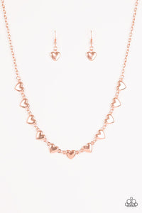 Paparazzi "If My Heart Had Wings" Copper 112XX Necklace & Earring Set Paparazzi Jewelry