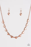 Paparazzi "If My Heart Had Wings" Copper 114XX Necklace & Earring Set Paparazzi Jewelry