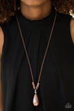 Paparazzi "Just A Drop" Copper Teardrop Pendant Necklace & Earring Set Paparazzi Jewelry