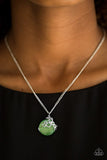 Paparazzi "Bubbles Over" Green Necklace & Earring Set Paparazzi Jewelry