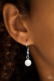 Paparazzi "Bubbles Over" White Necklace & Earring Set Paparazzi Jewelry