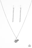 Paparazzi "Girl Glimmer" Silver Necklace & Earring Set Paparazzi Jewelry