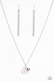 Paparazzi "Girl Glimmer" Pink Necklace & Earring Set Paparazzi Jewelry