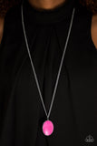 Paparazzi "I'll Never DESERT You" Pink Necklace & Earring Set Paparazzi Jewelry