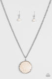 Paparazzi "Stone Desert" White Necklace & Earring Set Paparazzi Jewelry