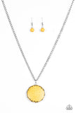 Paparazzi VINTAGE VAULT REPO "Stone Desert" Yellow Necklace & Earring Set Paparazzi Jewelry