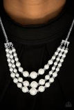 Paparazzi "Spring Social" White Necklace & Earring Set Paparazzi Jewelry