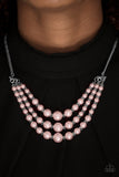 Paparazzi "Spring Social" Pink Necklace & Earring Set Paparazzi Jewelry