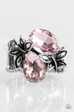 Paparazzi "Butterfly Buoyancy" Pink Ring Paparazzi Jewelry