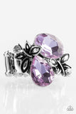 Paparazzi "Butterfly Buoyancy" Purple Ring Paparazzi Jewelry