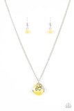 Paparazzi "Bubbles Over" Yellow Necklace & Earring Set Paparazzi Jewelry