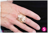 Paparazzi "Skirting the Issue" Gold Ring Paparazzi Jewelry