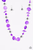 Paparazzi "A World To SEA" Purple Necklace & Earring Set Paparazzi Jewelry