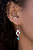 Paparazzi "Afternoon Glow" Blue Necklace & Earring Set Paparazzi Jewelry