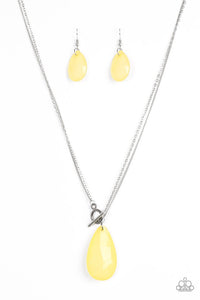 Paparazzi "Spring Storm" Yellow Necklace & Earring Set Paparazzi Jewelry