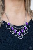 Paparazzi VINTAGE VAULT "Tango Tempest" Purple Necklace & Earring Set Paparazzi Jewelry