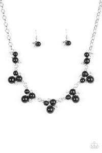 Paparazzi "Toast To Perfection" Black Necklace & Earring Set Paparazzi Jewelry