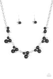 Paparazzi "Toast To Perfection" Black Necklace & Earring Set Paparazzi Jewelry