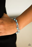 Paparazzi "Trade Route" Blue Turquoise Bead Silver Accent Bracelet Paparazzi Jewelry