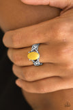 Paparazzi "March To Your Own BEAD" Yellow Ring Paparazzi Jewelry