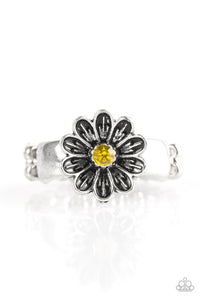 Paparazzi "Anywhere BUD Here" Yellow Ring Paparazzi Jewelry