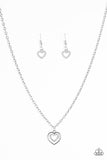 Paparazzi "Heartbreak Hotel" White Necklace & Earring Set Paparazzi Jewelry