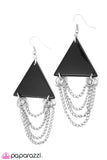 Paparazzi "Royally Appointed - Black" earring Paparazzi Jewelry