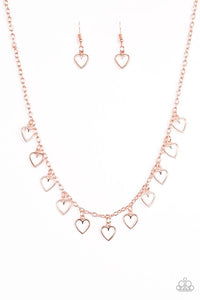 Paparazzi "I'm Yours" Copper Necklace & Earring Set Paparazzi Jewelry