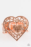 Paparazzi "Find It In Your Heart" Copper Ring Paparazzi Jewelry