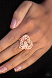 Paparazzi "Find It In Your Heart" Copper Ring Paparazzi Jewelry
