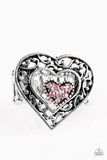 Paparazzi "Find It In Your Heart" Pink Ring Paparazzi Jewelry