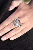 Paparazzi "Find It In Your Heart" White Ring Paparazzi Jewelry