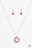 Paparazzi "Change Of HEART-THROB" Red Necklace & Earring Set Paparazzi Jewelry