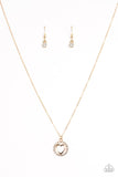 Paparazzi "Change Of HEART-THROB" Gold Necklace & Earring Set Paparazzi Jewelry