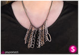 Paparazzi "Industrial Infatuation" Black Necklace & Earring Set Paparazzi Jewelry