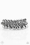 Paparazzi "Turn Up The Bead" FASHION FIX Magnificent Musings Silver Bracelet Paparazzi Jewelry