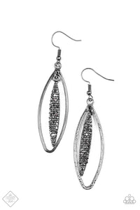 Paparazzi "Sparkle All Day" FASHION FIX Black Earrings Paparazzi Jewelry