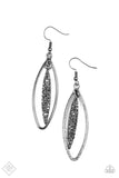 Paparazzi "Sparkle All Day" FASHION FIX Black Earrings Paparazzi Jewelry